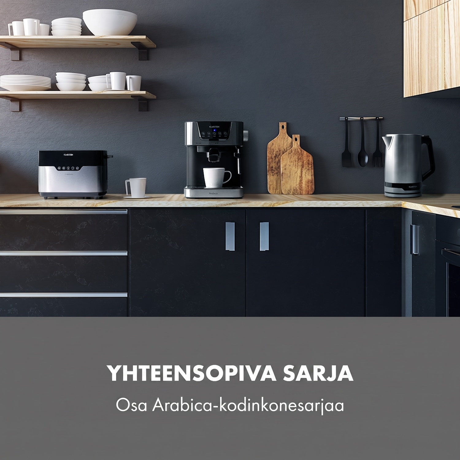 Arabica-leivänpaahdin 920W LED-näyttö kosketuspaneeli ruostumaton teräs 
