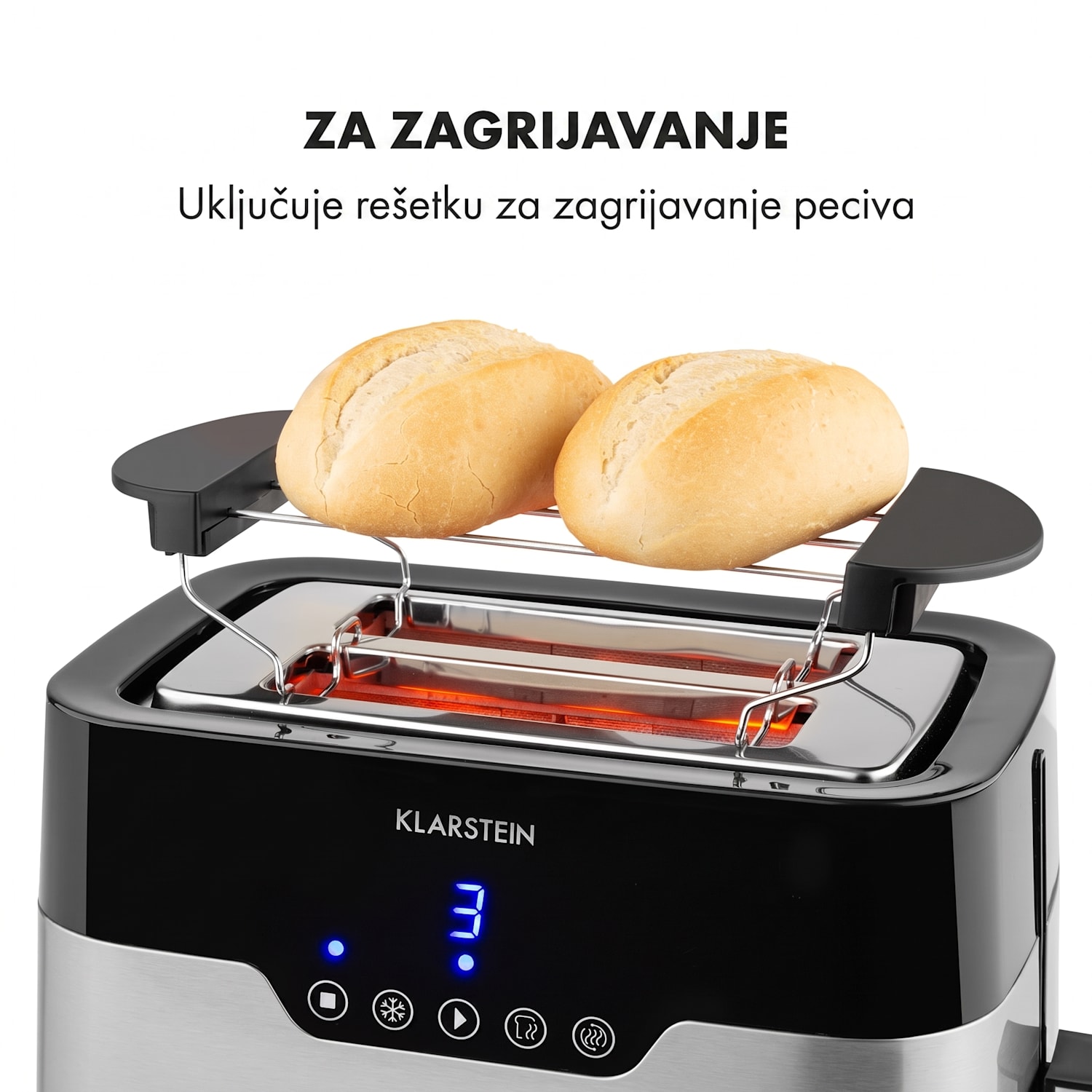 Arabica toster, 920W, LED-zaslon osjetljiv na dodir, nehrđajući čelik 