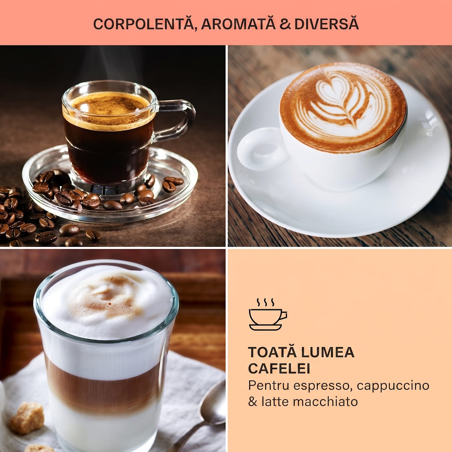 Arabica, aparat de cafea espresso,1050 W, 15 bar, 1,5 l, panou de control tactil, oțel inoxidabil Argintiu metalizat