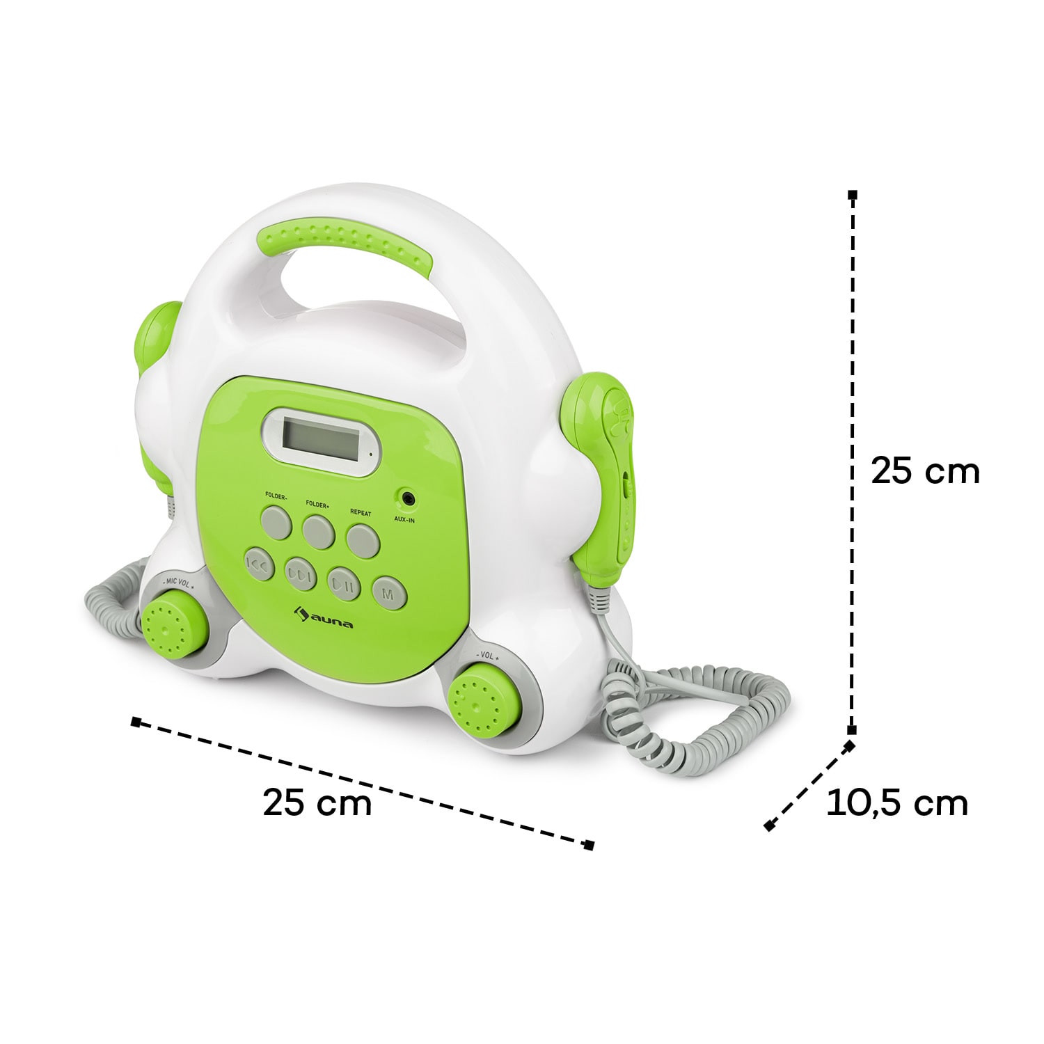 Pocket Rocker BT Karaoke-Player BT USB-Port MP3 2xMikro grün 