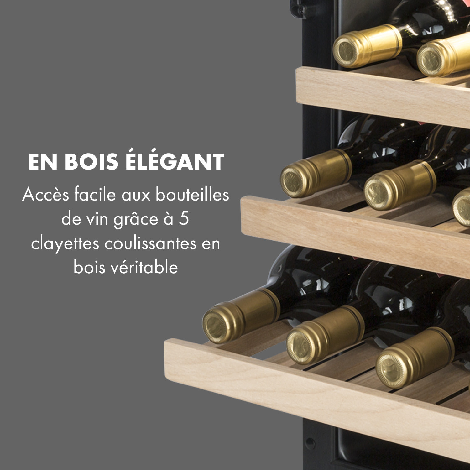 Vinovilla 79 Built-In Duo wijnkoelkast 190 liter 79 flessen deur met 3-voudige beglazing