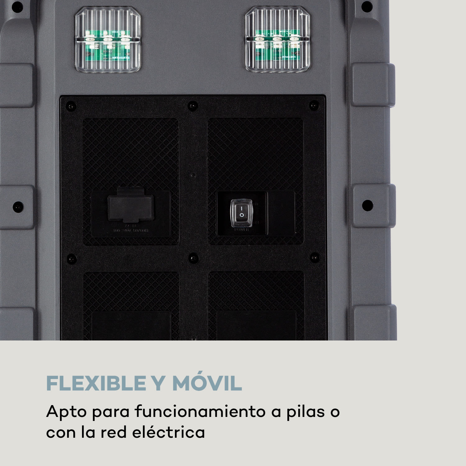 Spencer altavoz PA portátil 60 W BT impermeable según IPX4 Negro/gris
