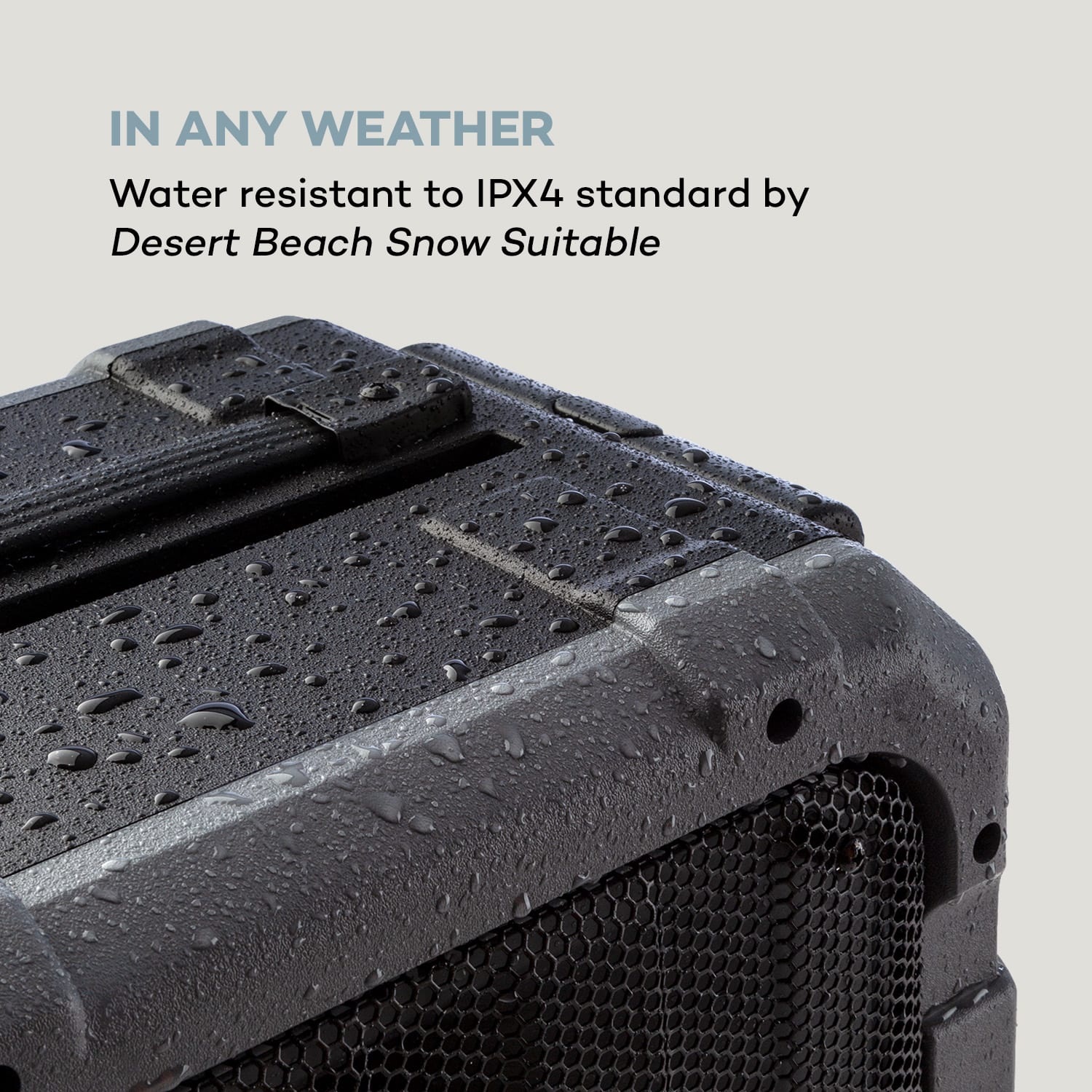 Spencer, prenosný PA reproduktor, 60 W, BT, vodotesný podľa IPX4, čierny/sivý 