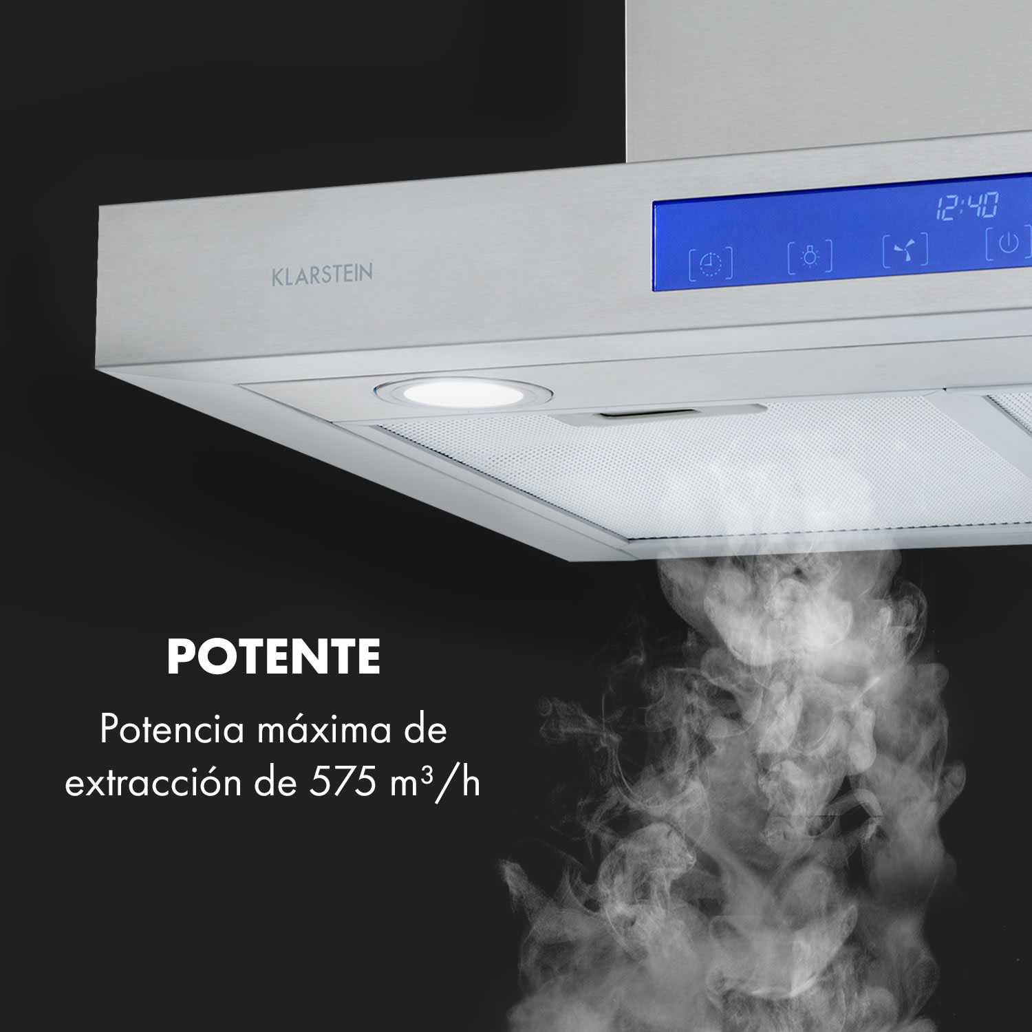 Sabrina Campana extractora 575 m3/h 3 intensidades EEC A Acero inoxidable 60 cm | Plata Metálica