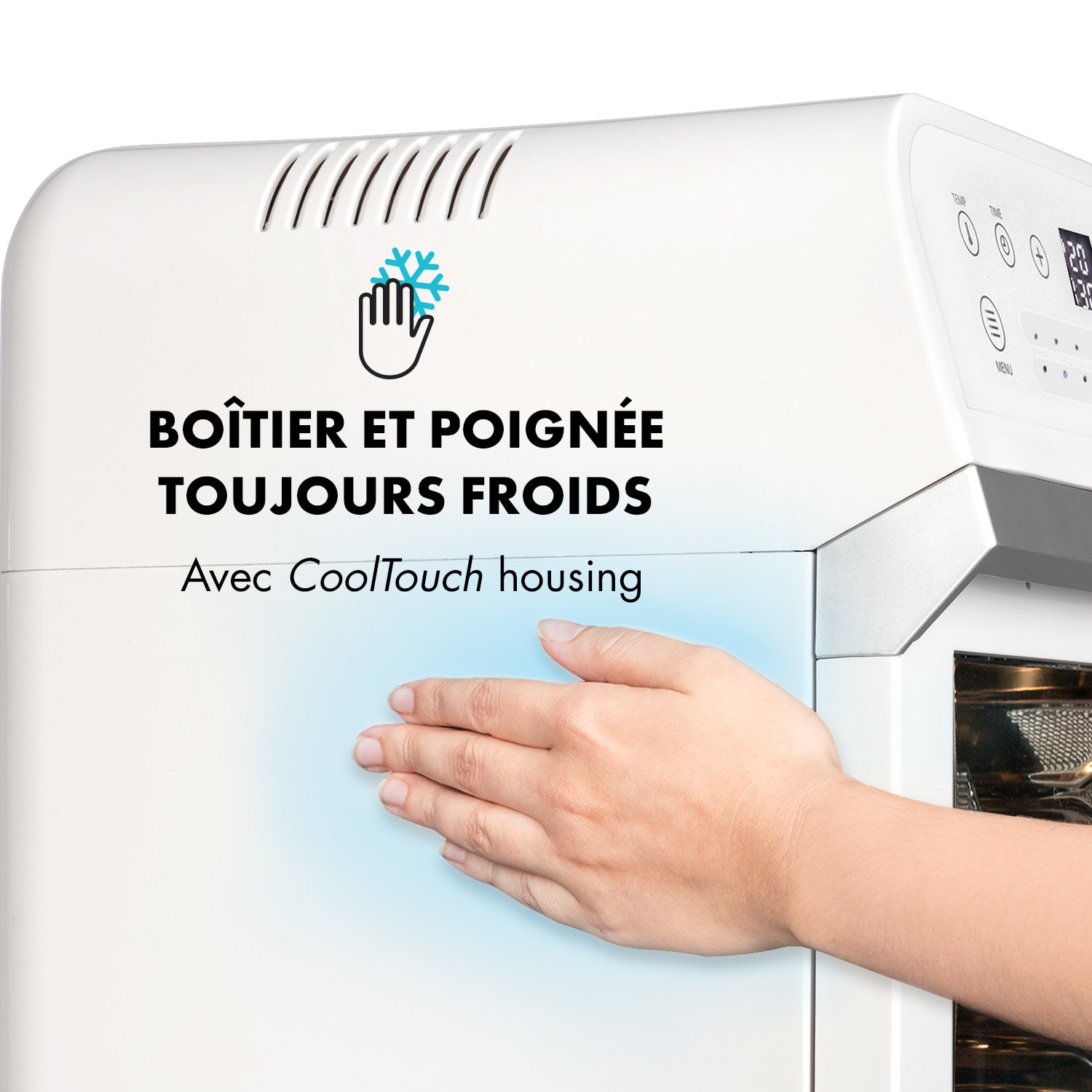 AeroVital Cube Friteuse à air chaud 12L 1600W 16 programmes - Blanc Blanc