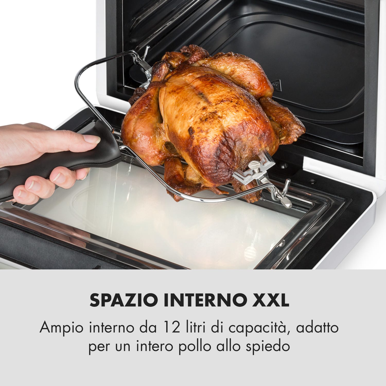 AeroVital Cube friggitrice ad aria 1600W 12l timer 16 programmi bianco Bianco