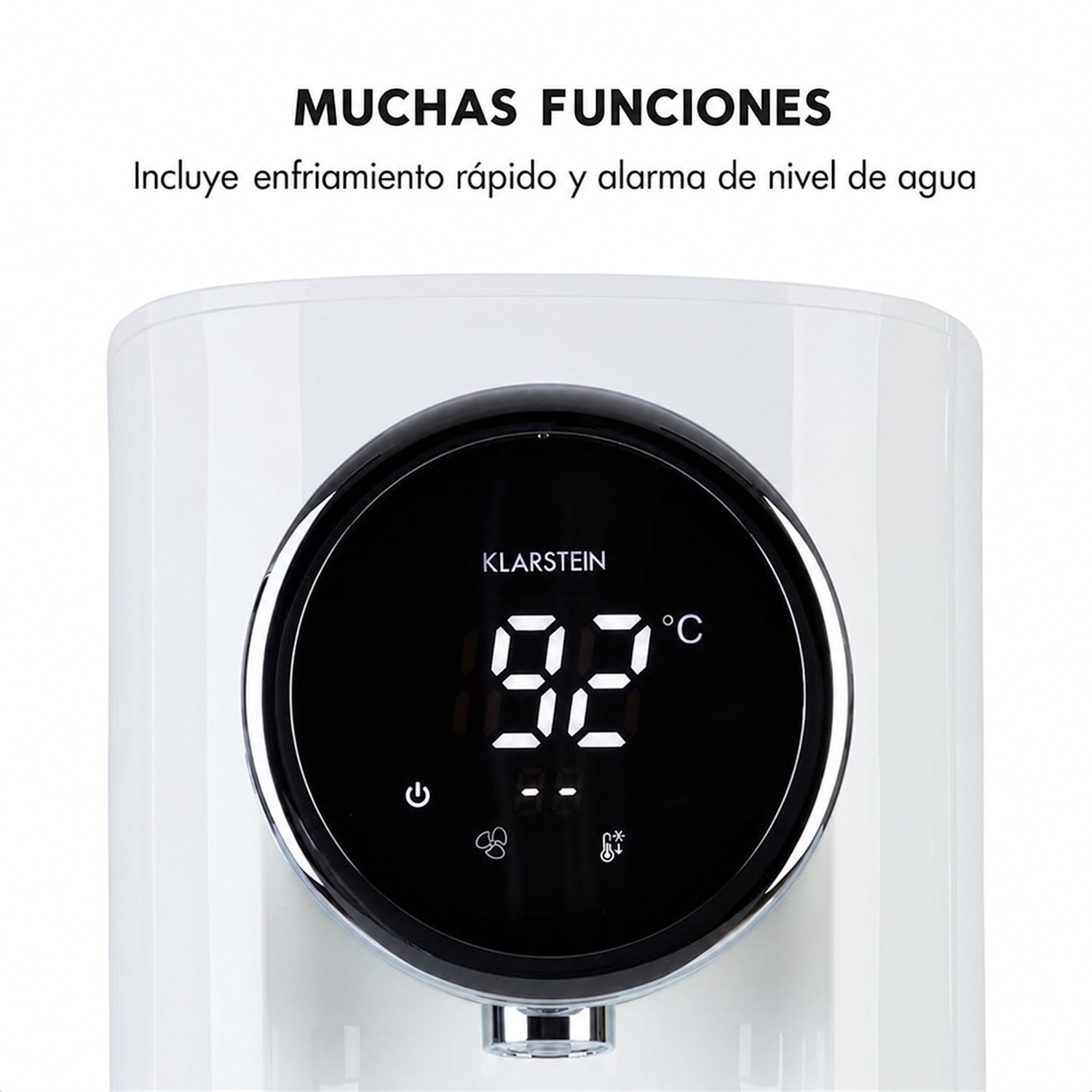 Hot Spring Plus dispensador de agua caliente 5 l tanque de agua de acero inoxidable 45-95 °C blanco Blanco