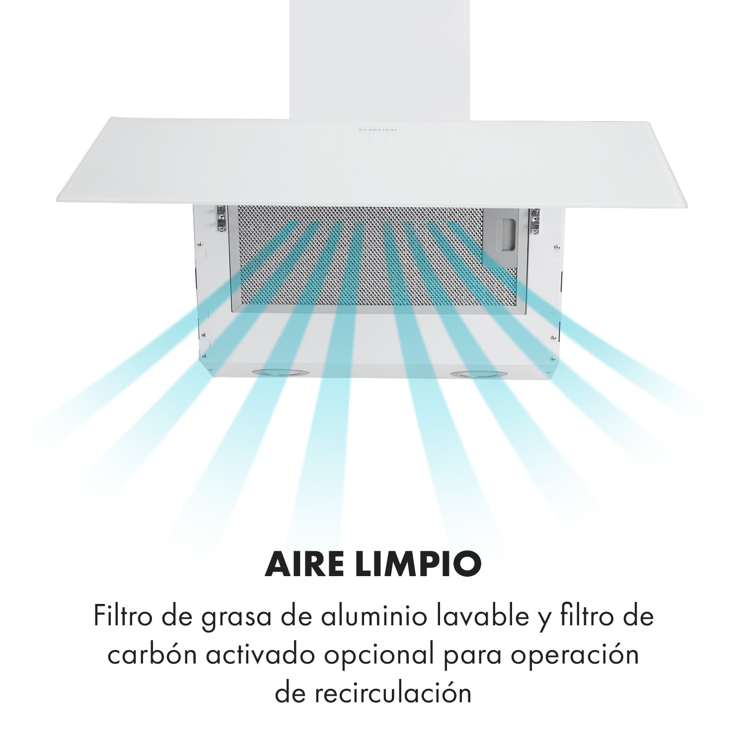 Laurel 60 Campana extractora de 60 cm Extracción de 350 m³/h Led Táctil Blanca 