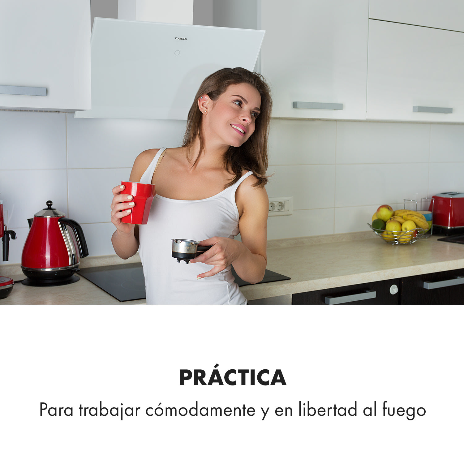 Laurel 60 Campana extractora de 60 cm Extracción de 350 m³/h Led Táctil Blanca 