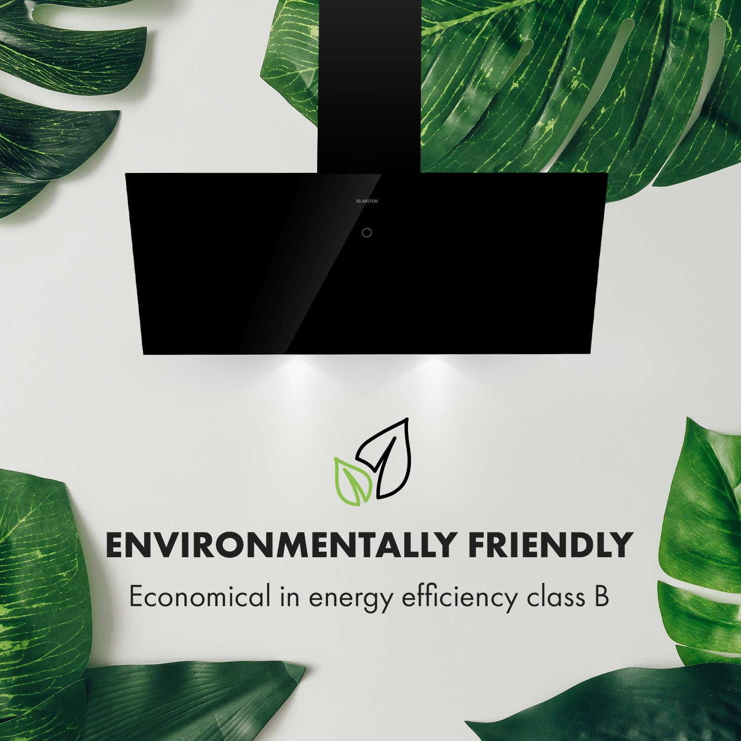 Laurel 90 afzuigkap 90cm afvoer: 350m³/h led touch zwart