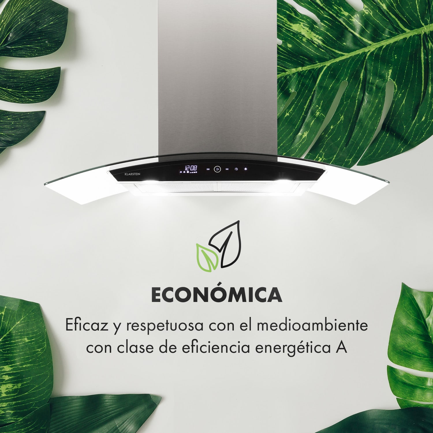 Colette Campana extractora de 90cm 600m³/h EEC A Acero inoxidable Plateada 