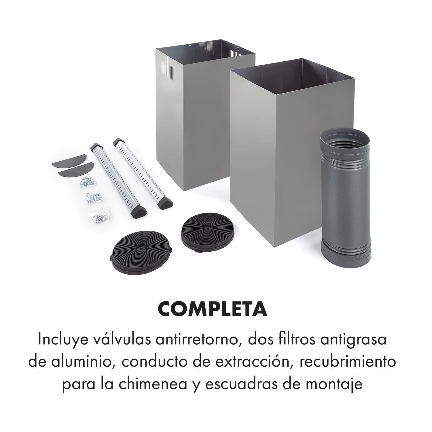 Colette Campana extractora de 90cm 600m³/h EEC A Acero inoxidable Plateada 