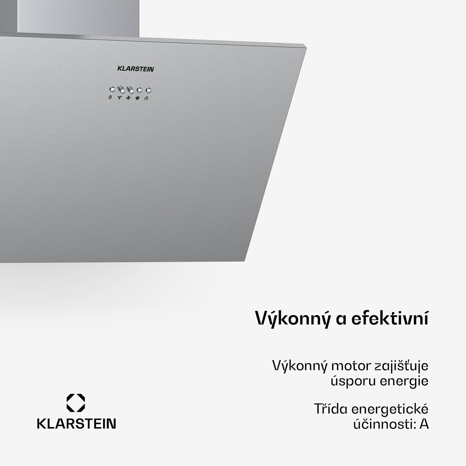 Silver Lining 60, digestoř, 60 cm, nástěnná, 600 m³/h, A, nerezová ocel 60 cm