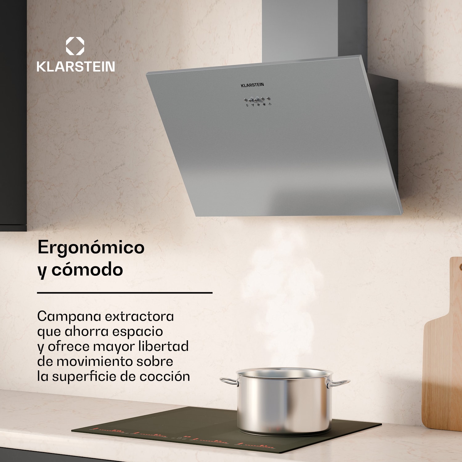 Silver Lining 60 Campana extractora 60 cm 600 m³/h GEE A Acero inoxidable 60 cm