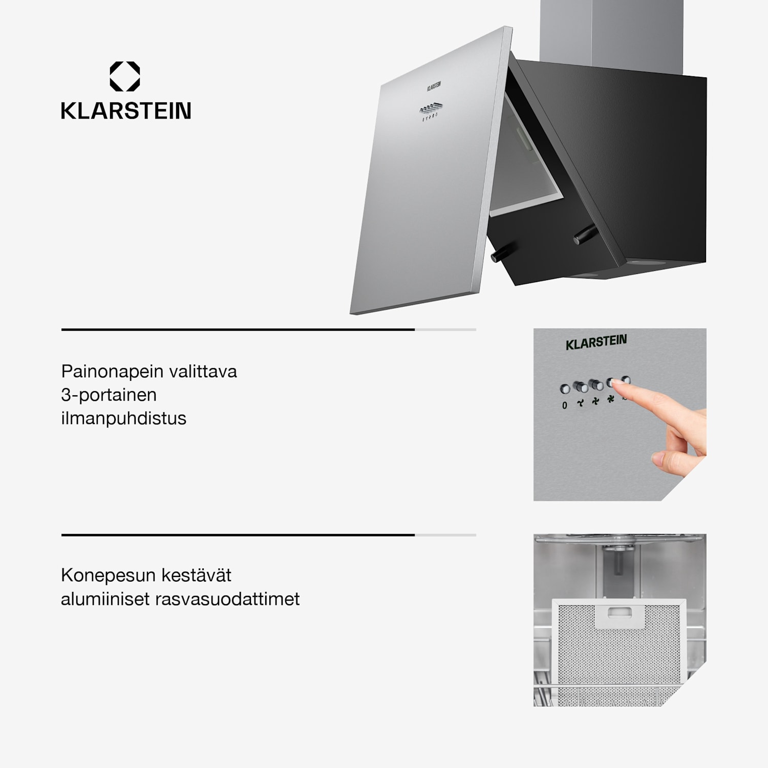 Silver Lining 60 -liesituuletin 60 cm 568 m³/h energialuokka A ruostumaton teräs 60 cm | A