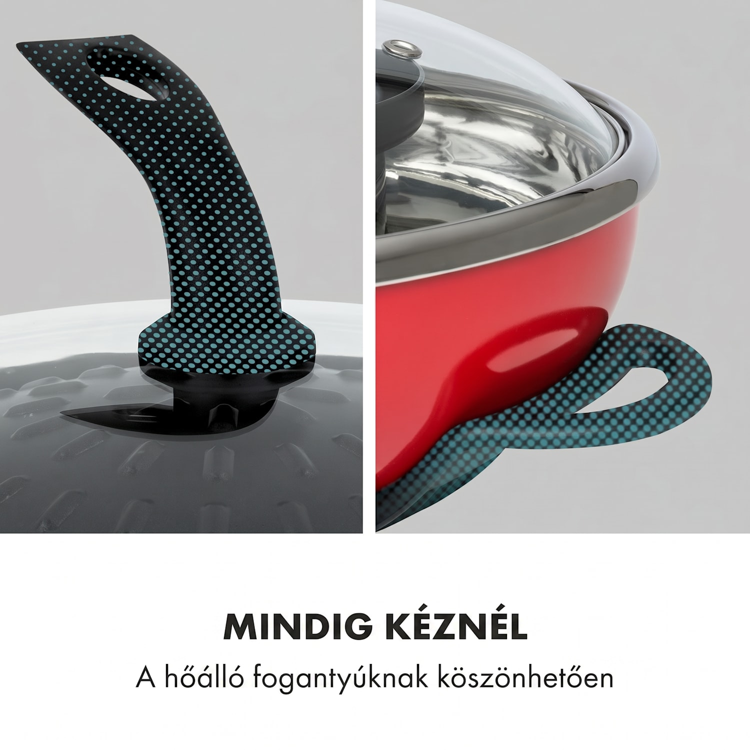 Szechuan, hot pot és grill lemez, 5 l űrtartalom, 1350 W, 600 W, piros Piros
