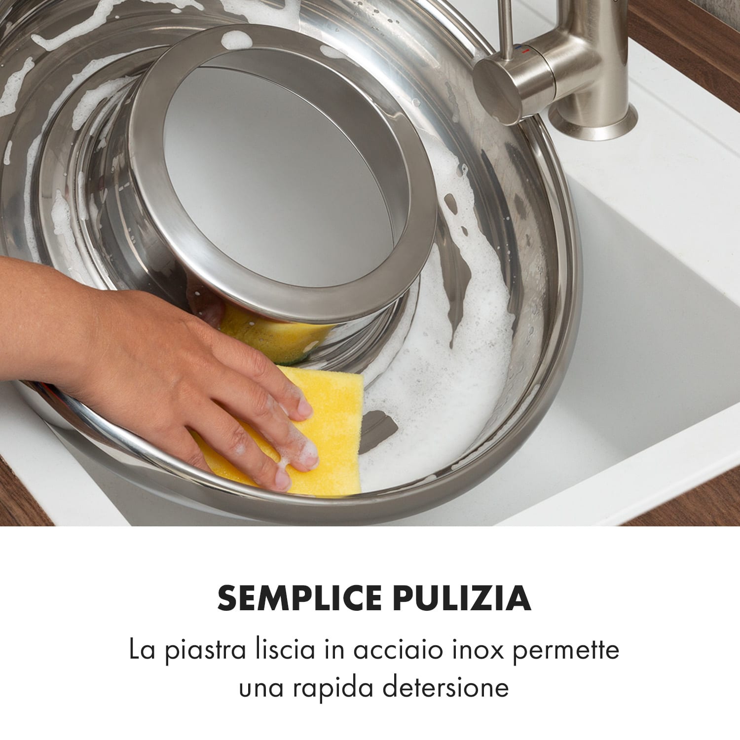 Szechuan Hot Pot e piastra grill 5l vol. 1350 W, 600 W rosso Rosso