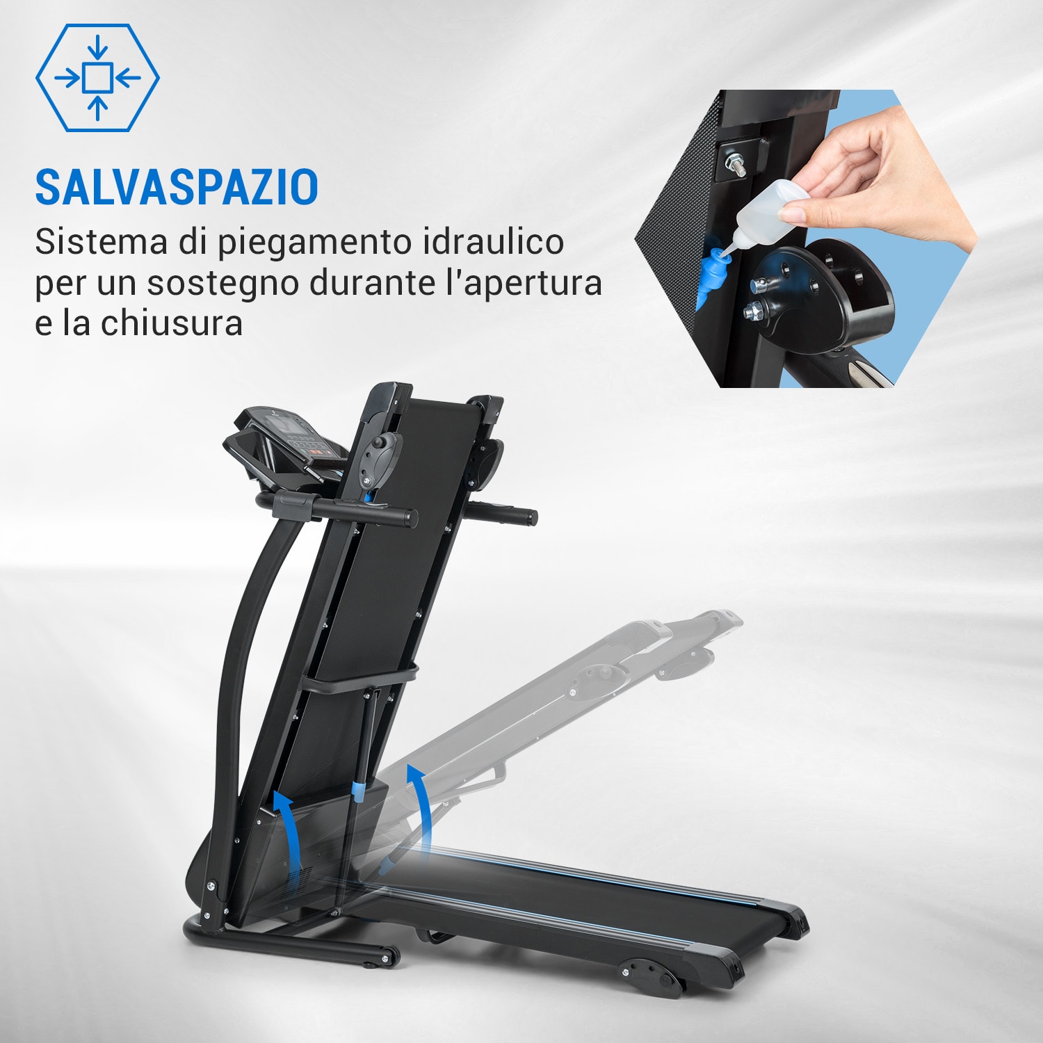 Pacemaker F100 tapis roulant 2,0PS autolubrificante 3-Level InclineSystem 