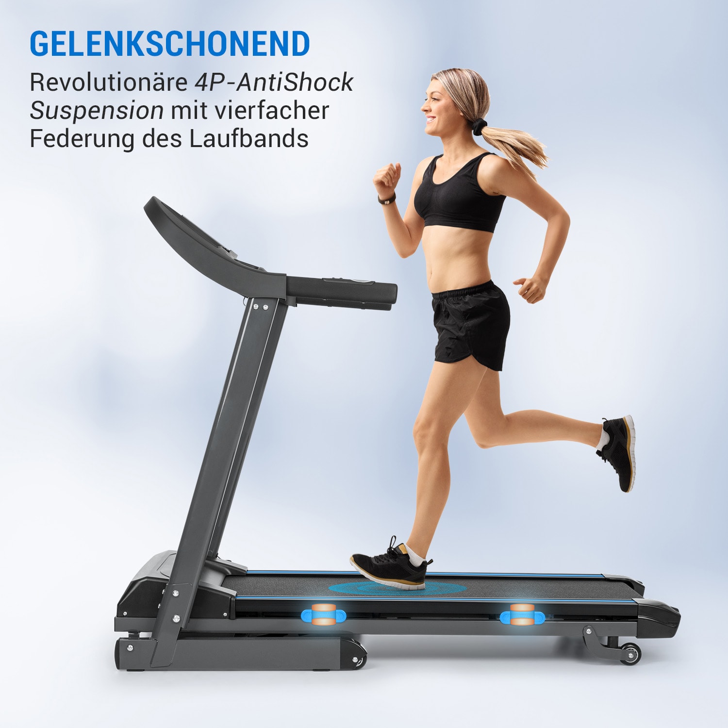 Pacemaker F120 Laufband 2,0PS selbstschmierend 4P-AntiShock Suspension 