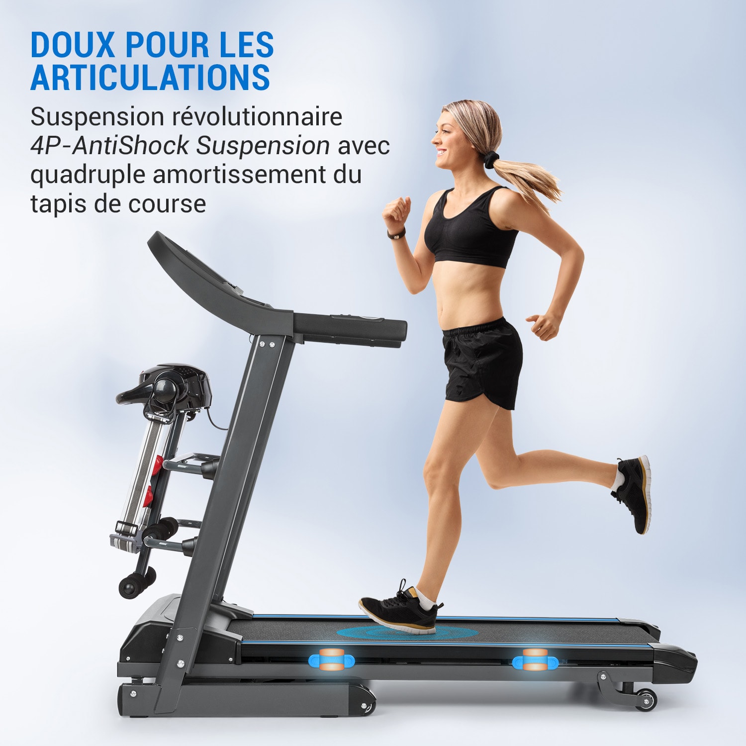 Pacemaker F120 Pro Tapis de course cardio autolubrifiant USB SD 12km Avec station de massage