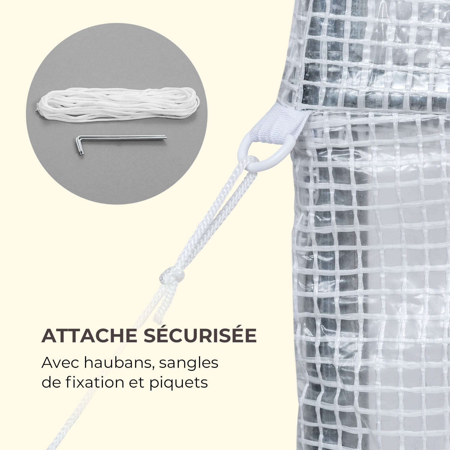 Plant Palace X2 Serre 200 x 220 x 100cm - Tube d'acier film PVC mesh 