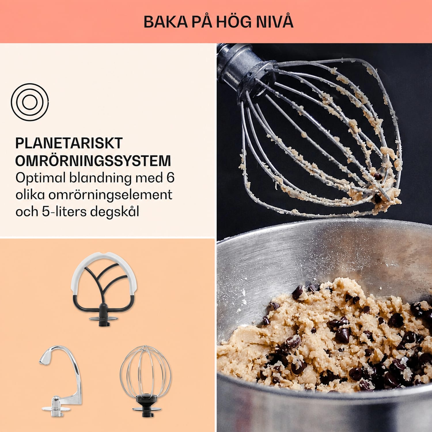 Bella Pico 2G Kökmaskin 1300W 1,7hk 6 nivåer 5 liter 