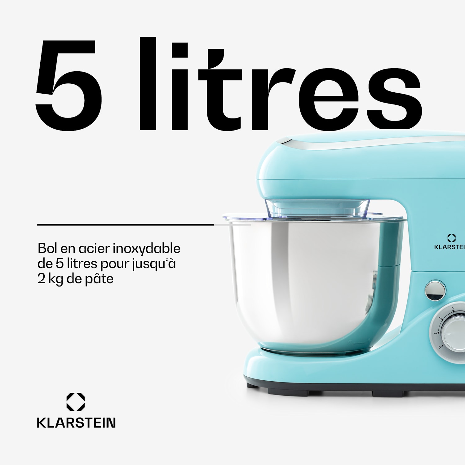 Bella Pico 2G Keukenmachine 1200W 1,6 PS 6 standen 5 liter Aqua