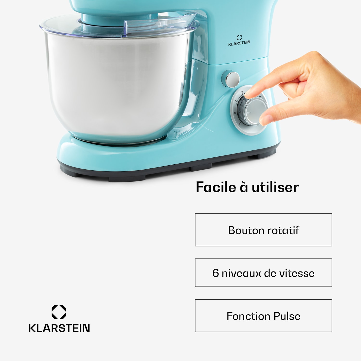 Bella Pico 2G Keukenmachine 1200W 1,6 PS 6 standen 5 liter Aqua