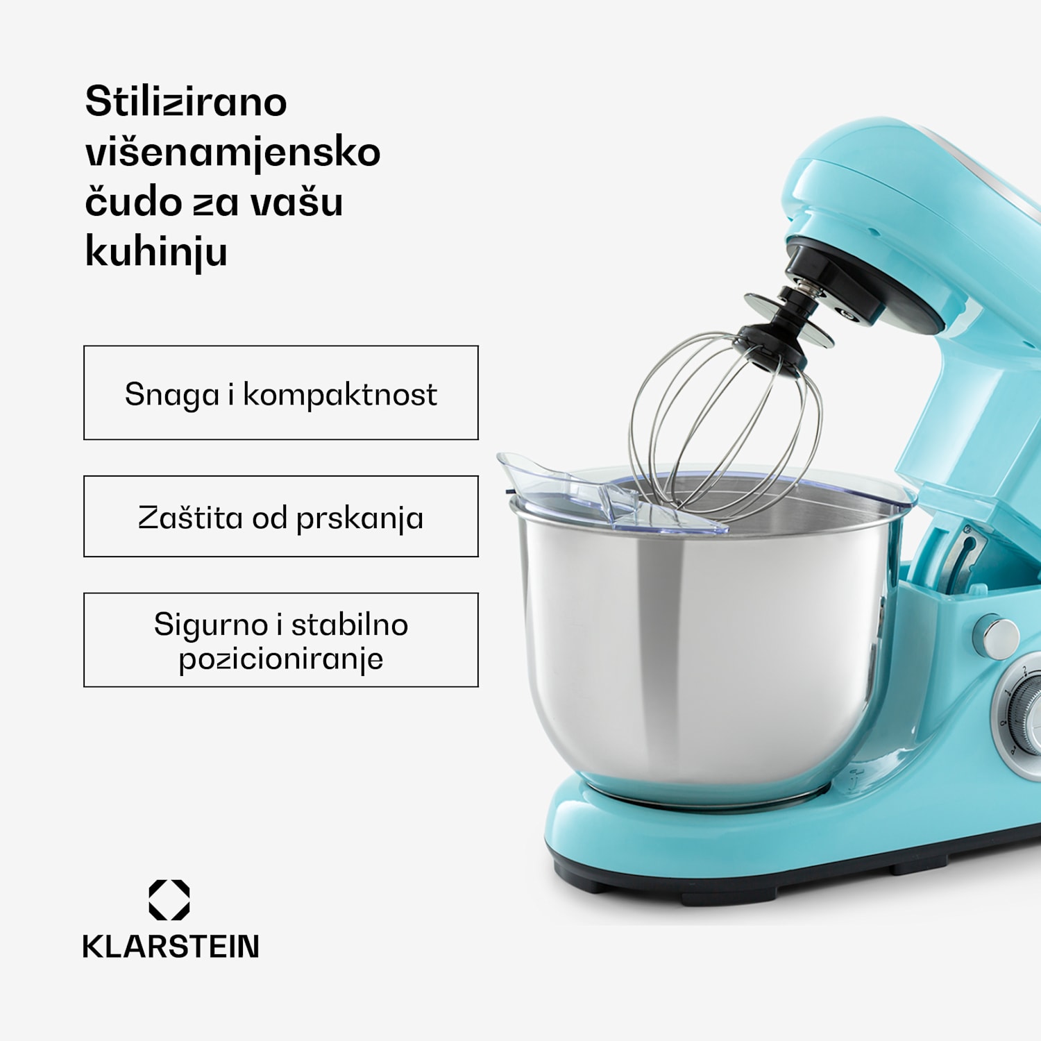 Bella Pico 2 G, kuhinjski aparat, 1300 W, 1,6 KS, 6 razina snage, 5 L, plavi Aqua