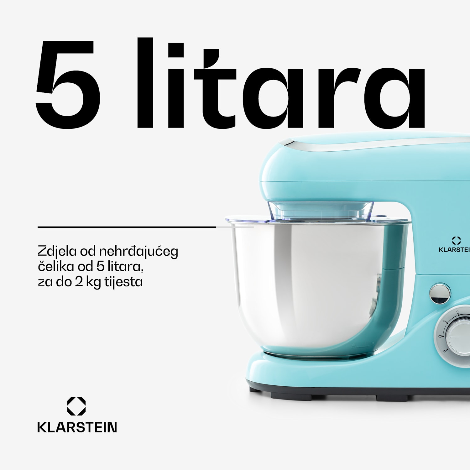 Bella Pico 2 G, kuhinjski aparat, 1300 W, 1,6 KS, 6 razina snage, 5 L, plavi Aqua