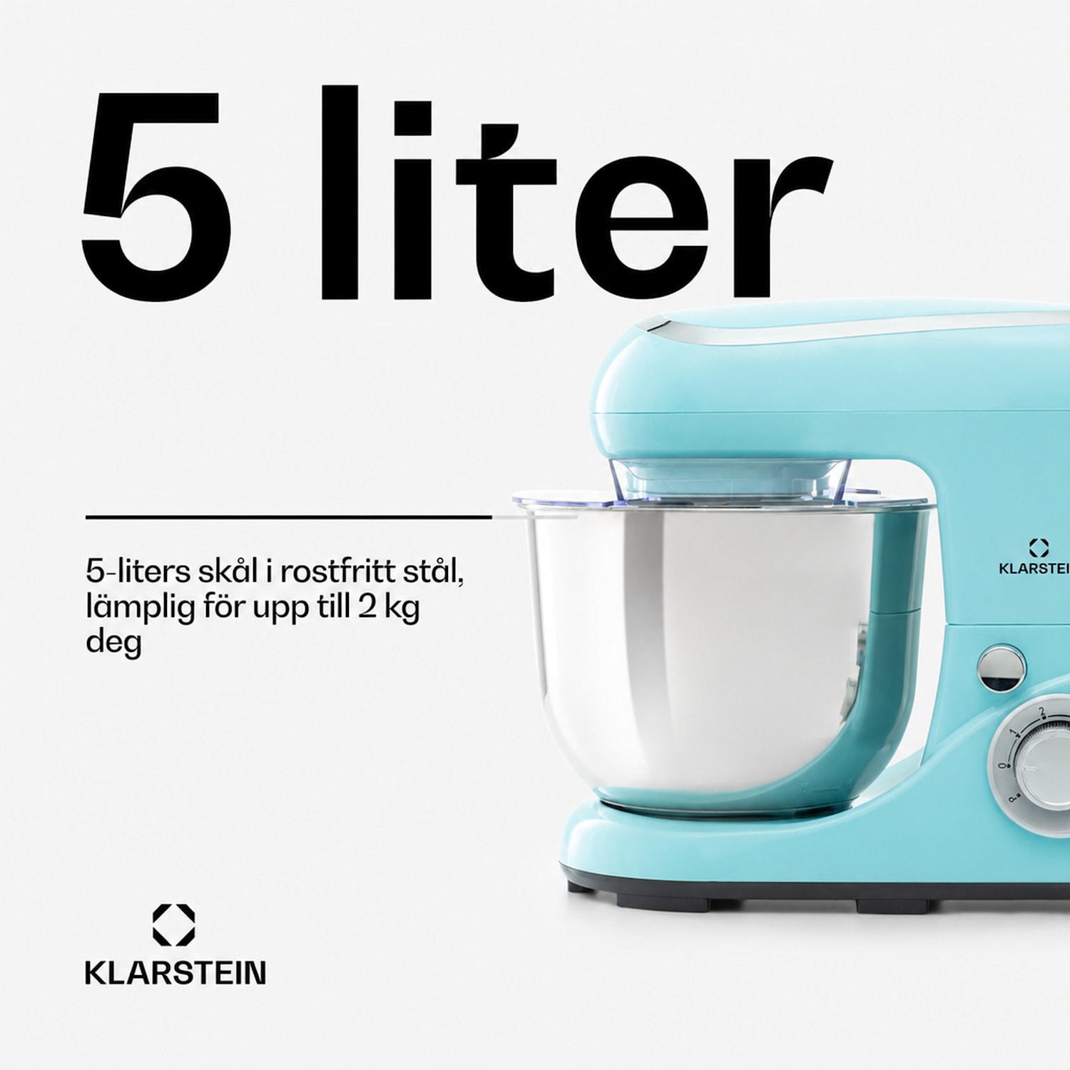 Bella Pico 2G köksmaskin 1200 W 1,6 hk 6 steg 5 liter 