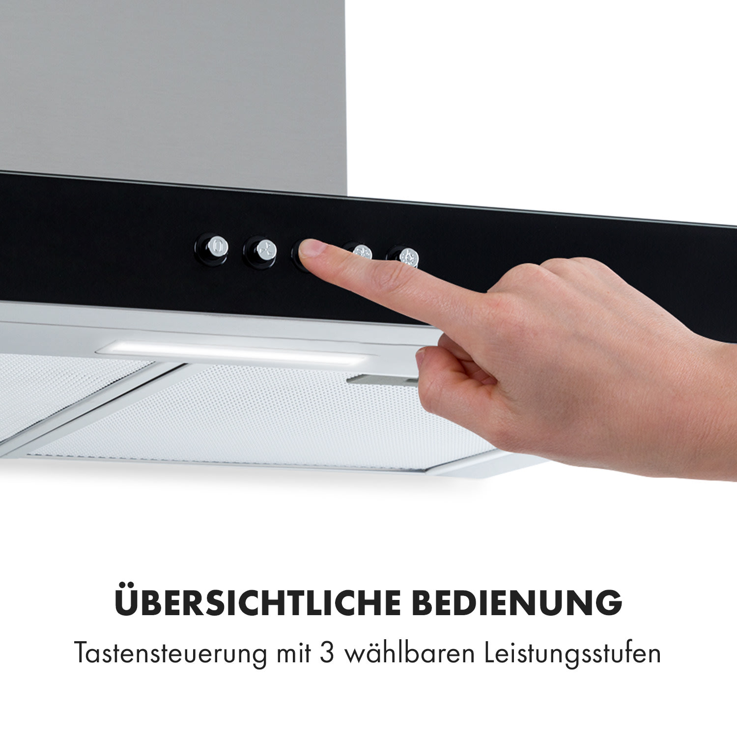 Darya Dunstabzugshaube 60cm 310 m³/h Edelstahl silber 60 cm