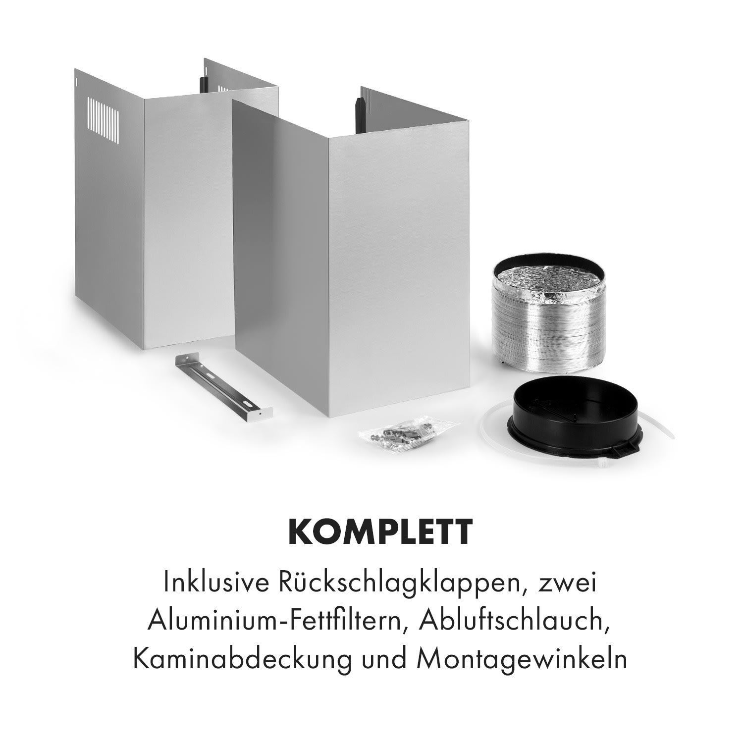 Darya Dunstabzugshaube 60cm 310 m³/h Edelstahl silber 60 cm