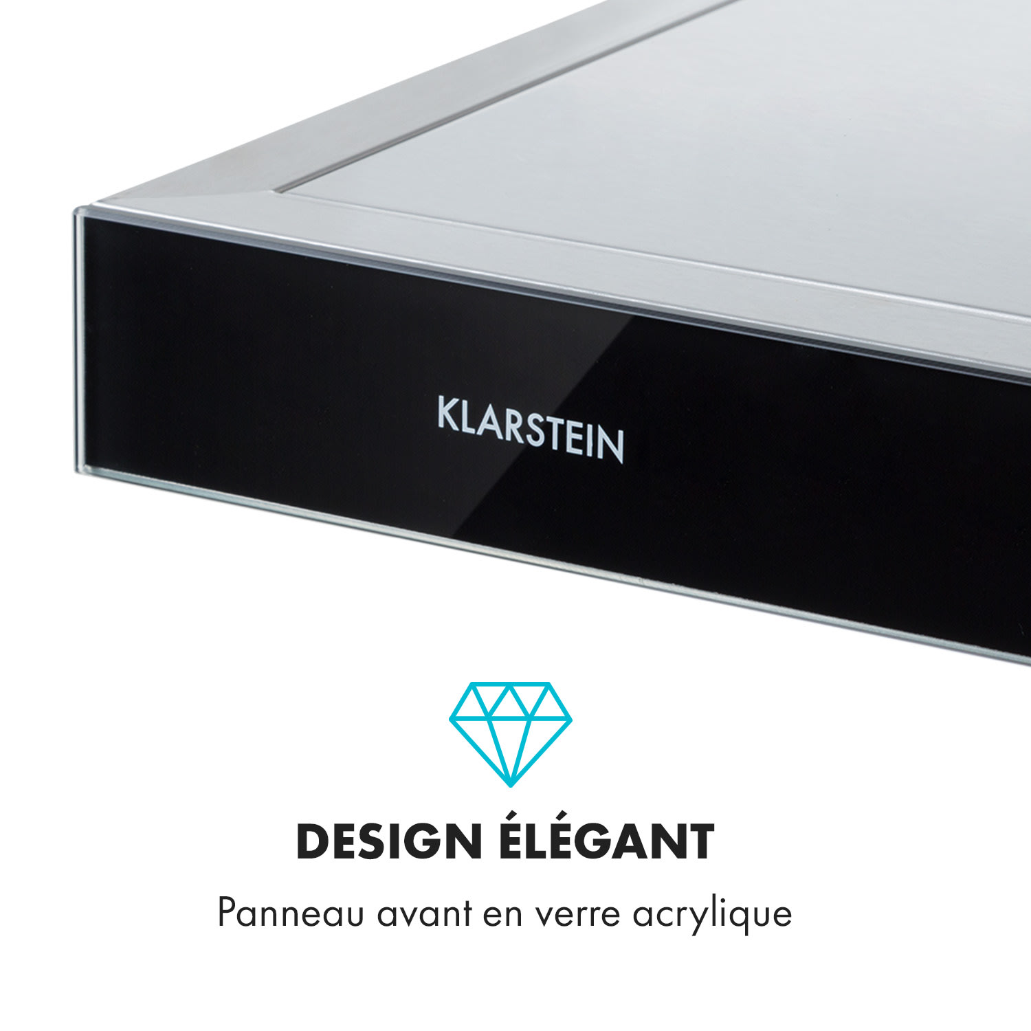 Darya Hotte murale aspirante 60 cm 310 m³ / h classe A - inox argent 60 cm