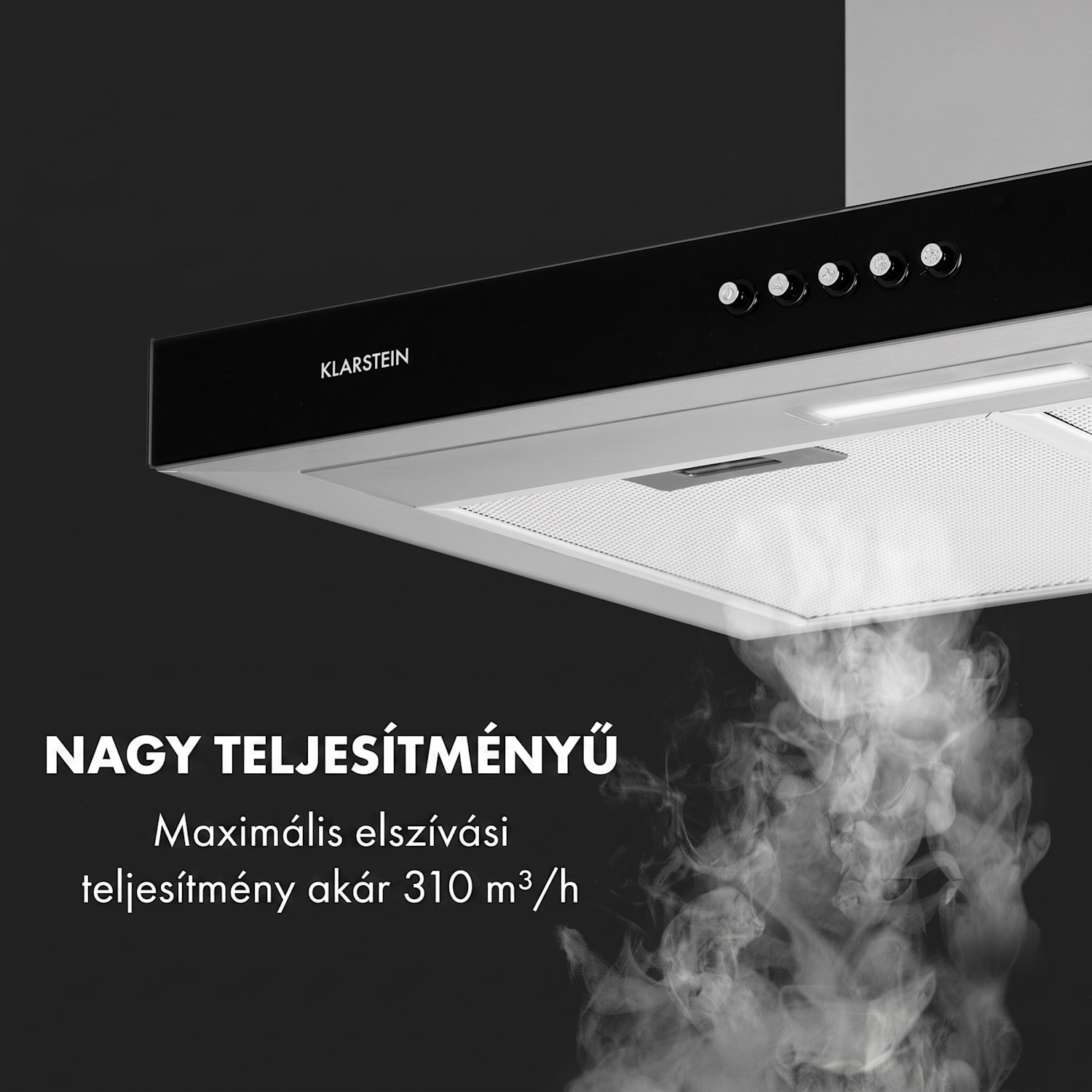 Darya 60, páraelszívó, 60 cm, 310 m³/ó, nemesacél, ezüst 60 cm
