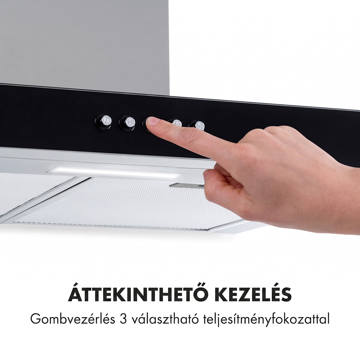 Darya 60, páraelszívó, 60 cm, 310 m³/ó, nemesacél, ezüst 60 cm
