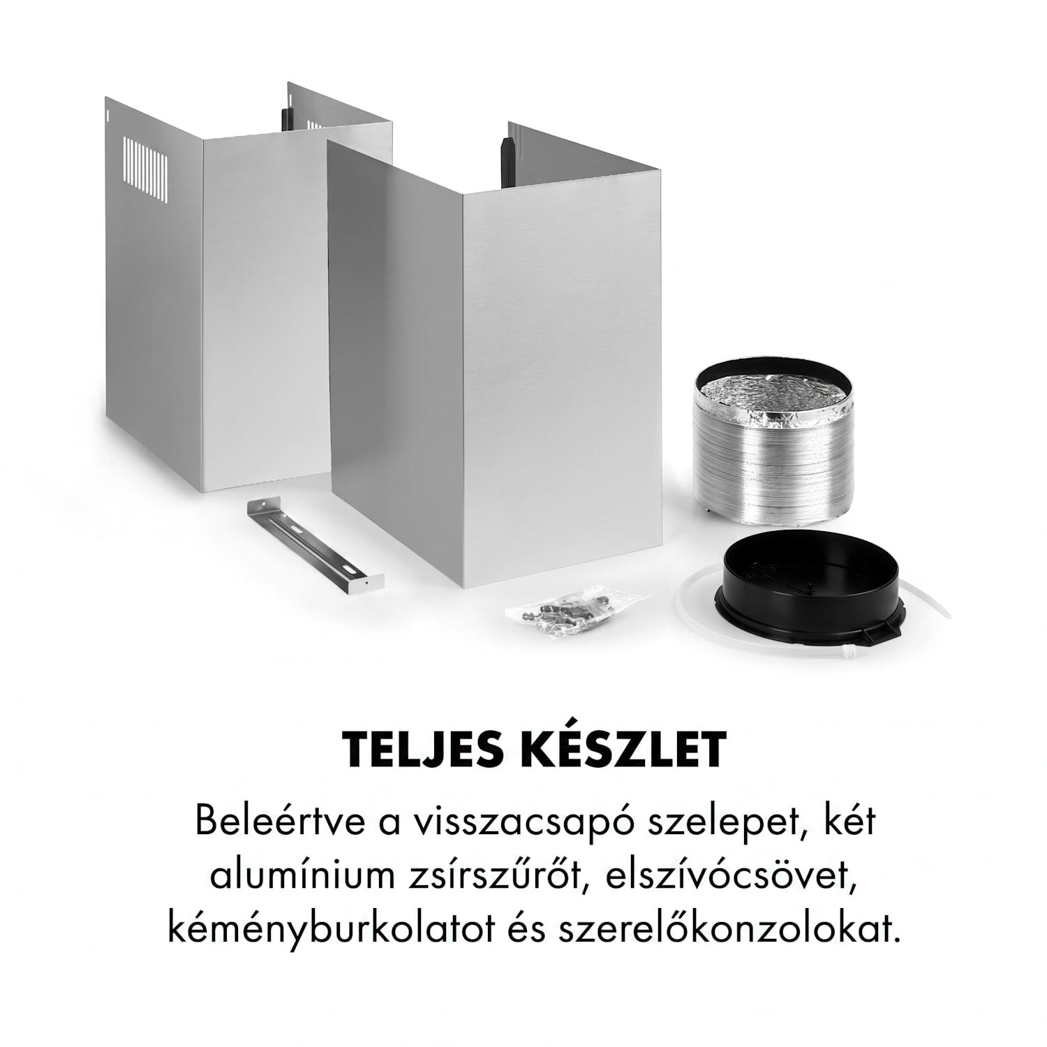 Darya 60, páraelszívó, 60 cm, 310 m³/ó, nemesacél, ezüst 60 cm