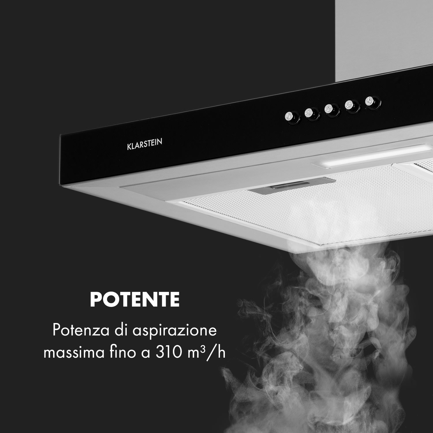 Darya cappa aspirante 60cm 310 m³/h acciaio inox argento 60 cm