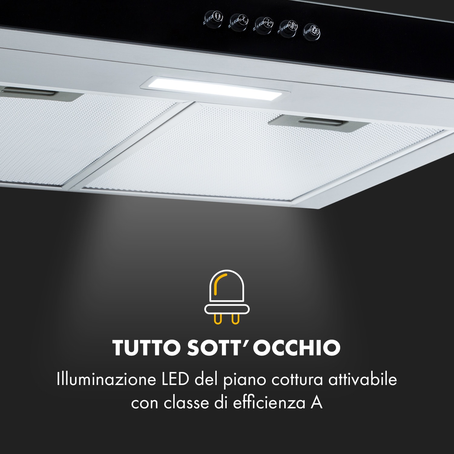 Darya cappa aspirante 60cm 310 m³/h acciaio inox argento 60 cm