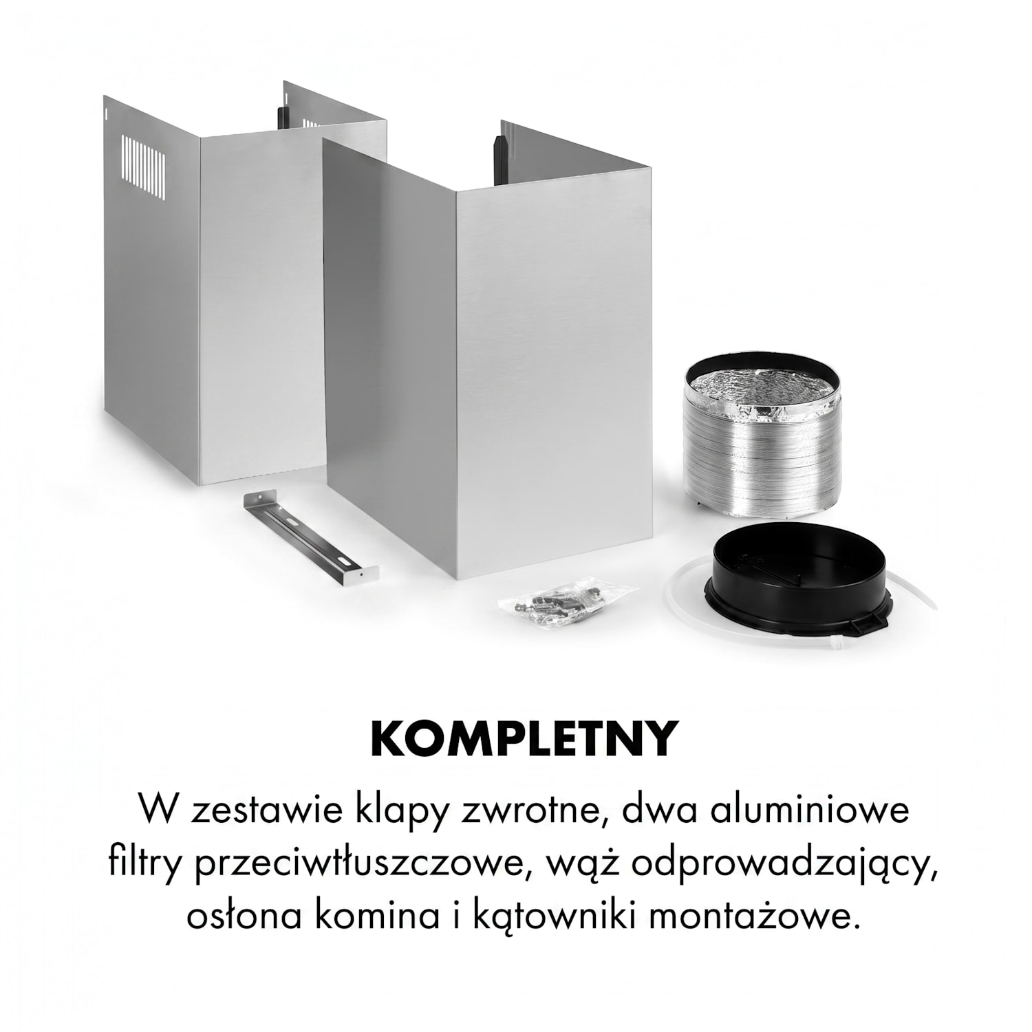 Darya 60, okap kuchenny przyścienny, 60 cm, 310 m³/h, stal nierdzewna, kolor srebrny 60 cm