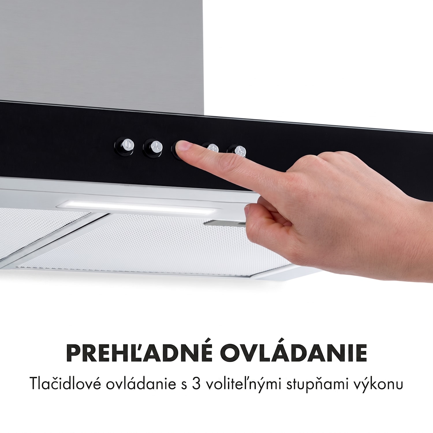 Darya, digestor, 60 cm, 310 m³/h, nehrdzavejúca oceľ, strieborný 60 cm