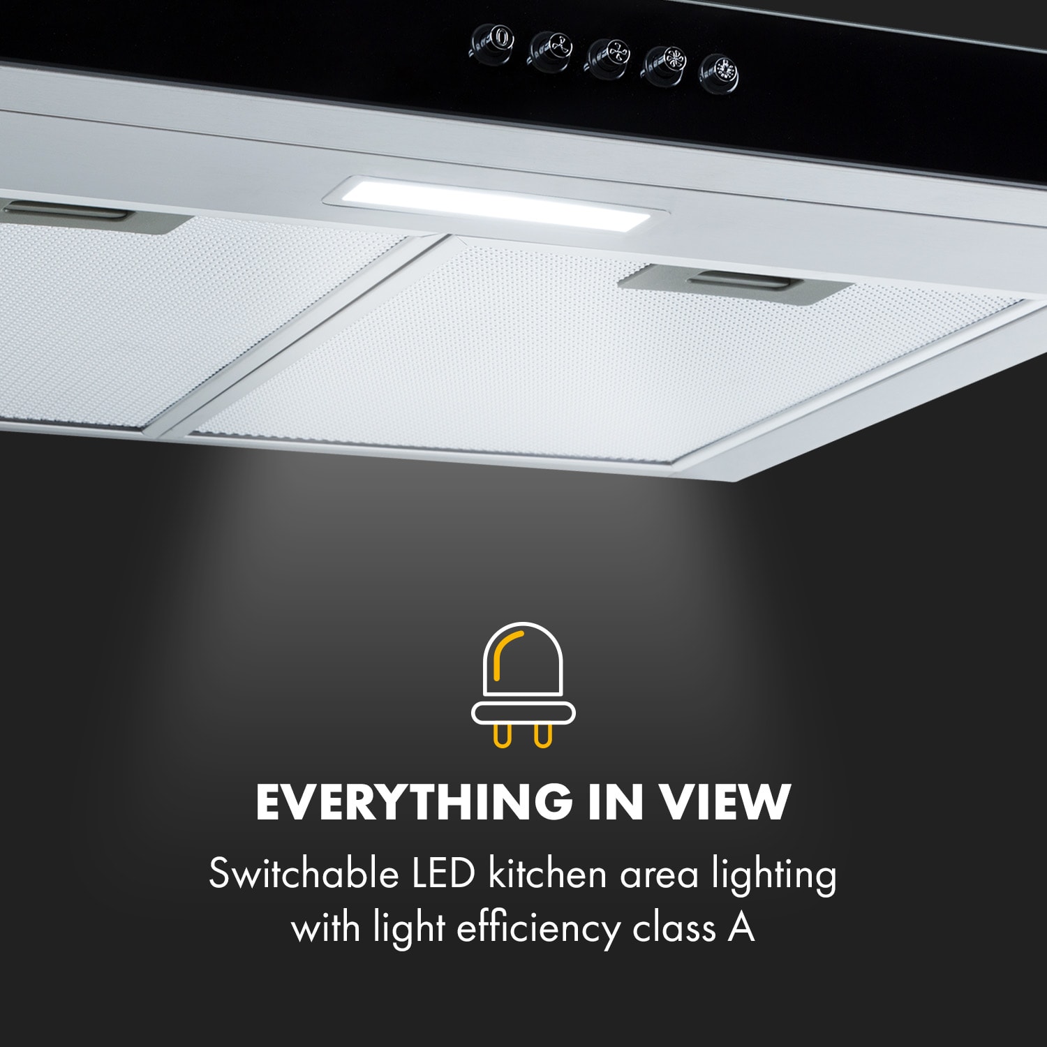 Darya, digestor, 60 cm, 310 m³/h, nehrdzavejúca oceľ, strieborný 