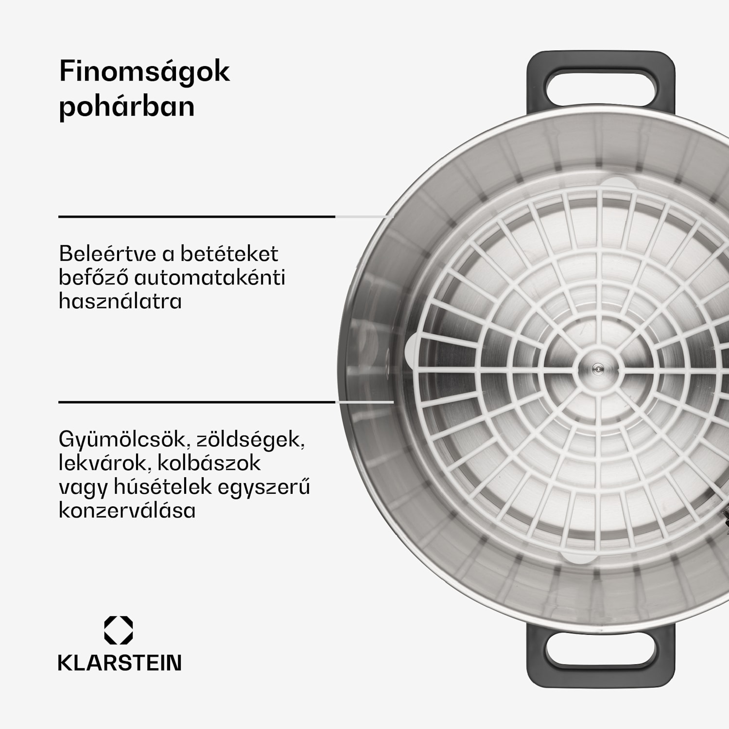 Lady Marmalade, befőzőautomata, italtároló, 27l, 100 °C, 12 h, rozsdamentes acél 