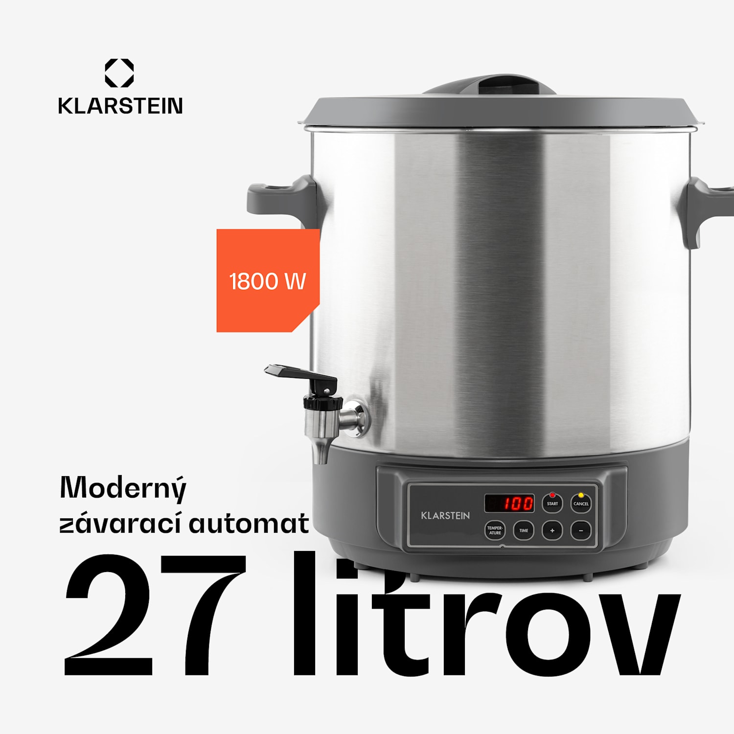 Lady Marmalade, zavárací hrniec, dávkovač nápojov, 27 l, 100 °C, 12 h, nehrdzavejúa oceľ 