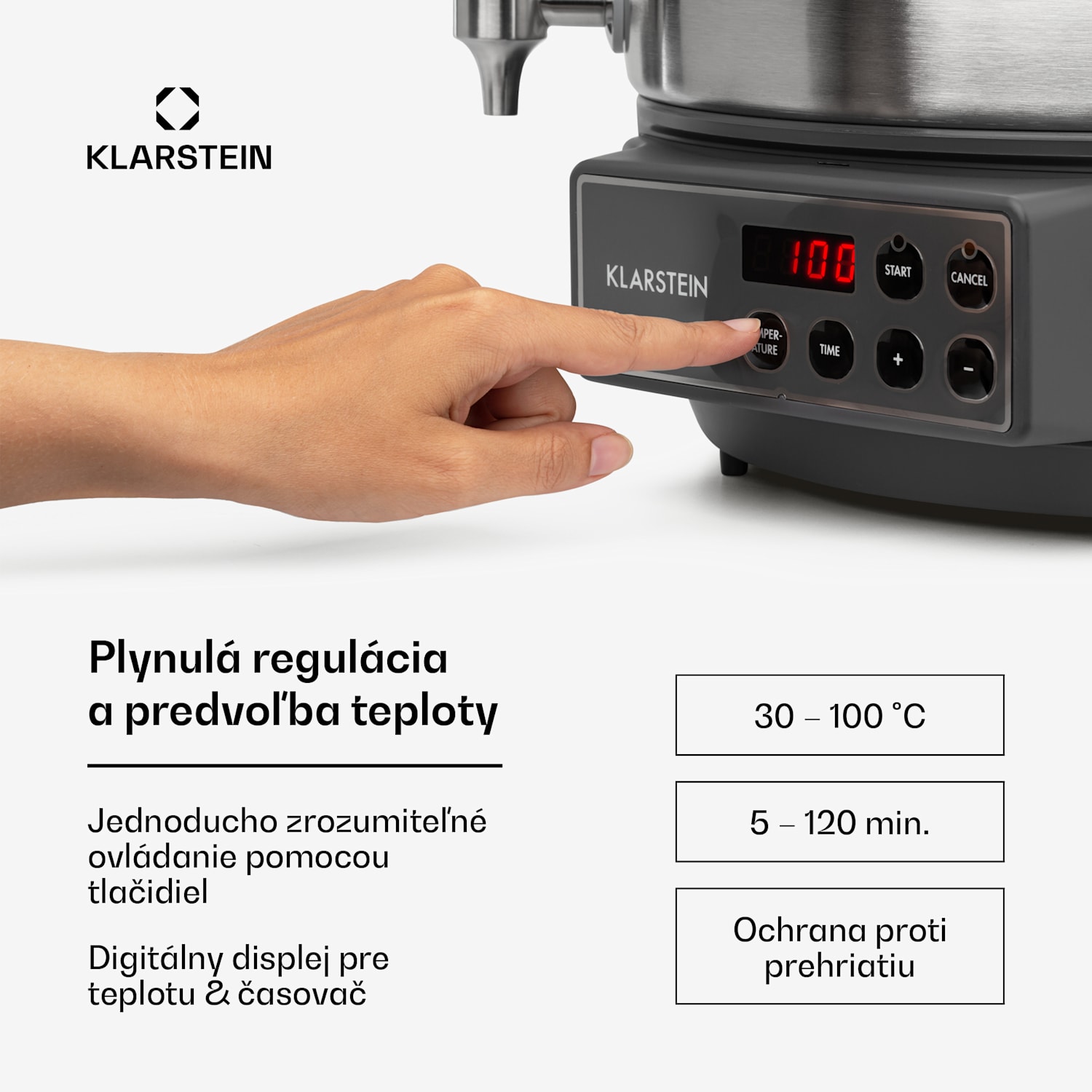 Lady Marmalade, zavárací hrniec, dávkovač nápojov, 27 l, 100 °C, 12 h, nehrdzavejúa oceľ 