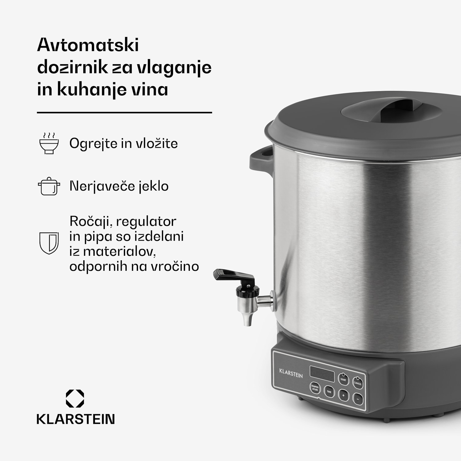 Lady Marmalade, avtomatska naprava za konzerviranje, 27 L, 100 ° C, 12h, nerjavno jeklo 