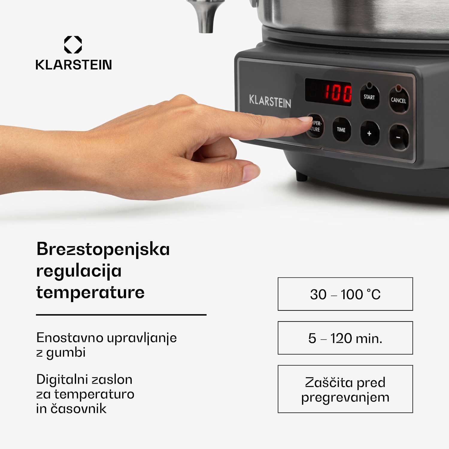 Lady Marmalade, avtomatska naprava za konzerviranje, 27 L, 100 ° C, 12h, nerjavno jeklo 