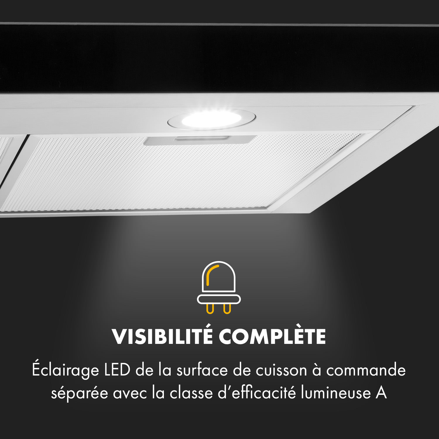 Darya Hotte murale aspirante 90 cm 310 m³ / h classe A - inox argent 90 cm