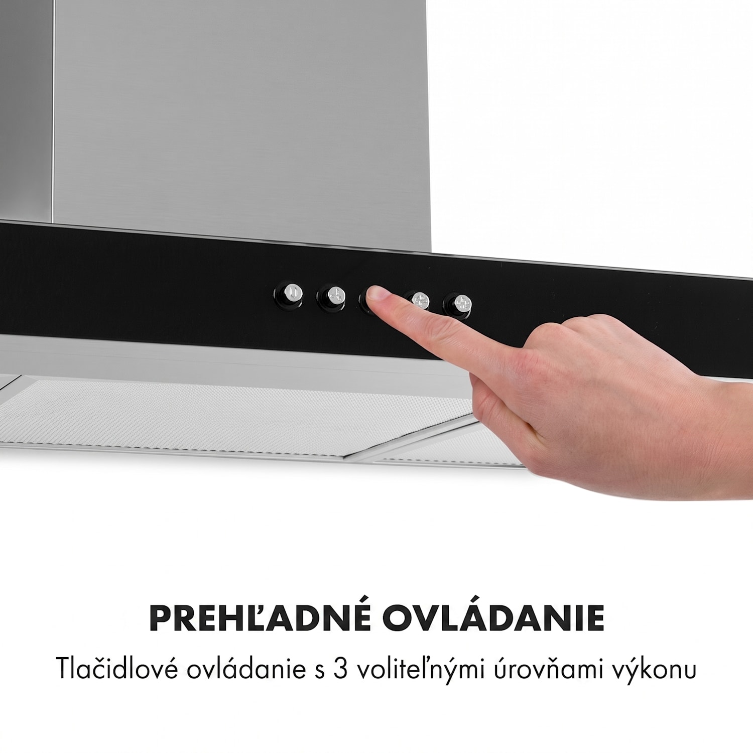 Darya, digestor, 90 cm, 310 m³/h, nehrdzavejúca oceľ, strieborný 90 cm