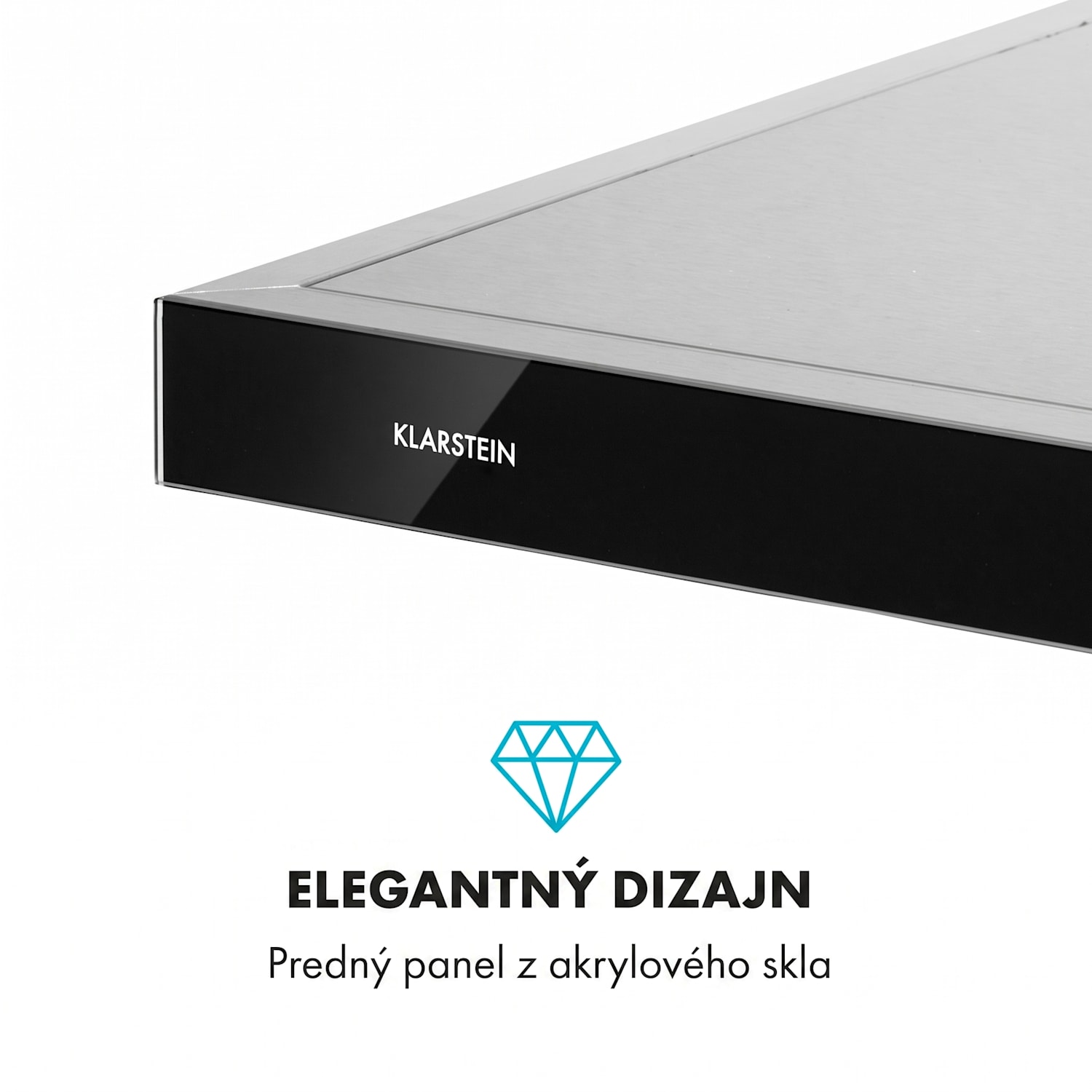 Darya, digestor, 90 cm, 310 m³/h, nehrdzavejúca oceľ, strieborný 90 cm